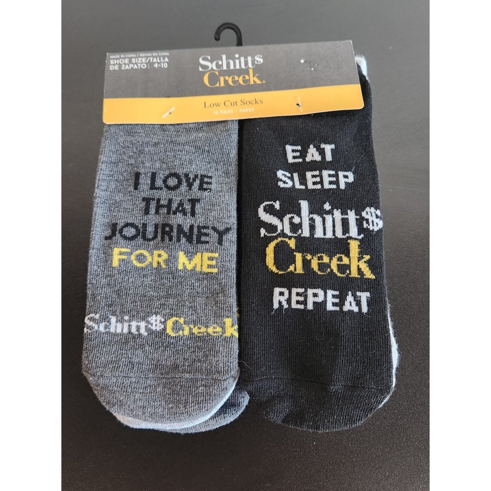 NEW SCHITT'S CREEK LADIES 10 Pair Of Low Cut Socks